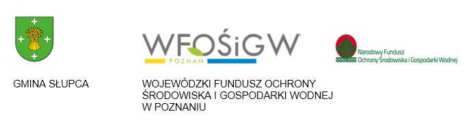 Logotypy Gmina Słupca WFOŚiGW NFOŚiGW